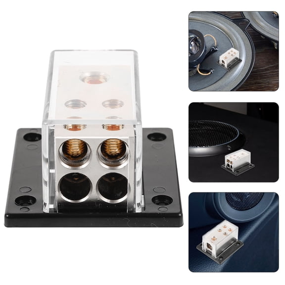 FESTFENDS 1Pcs Ground Distributor Block Car Audio Power Splitter Zinc Alloy