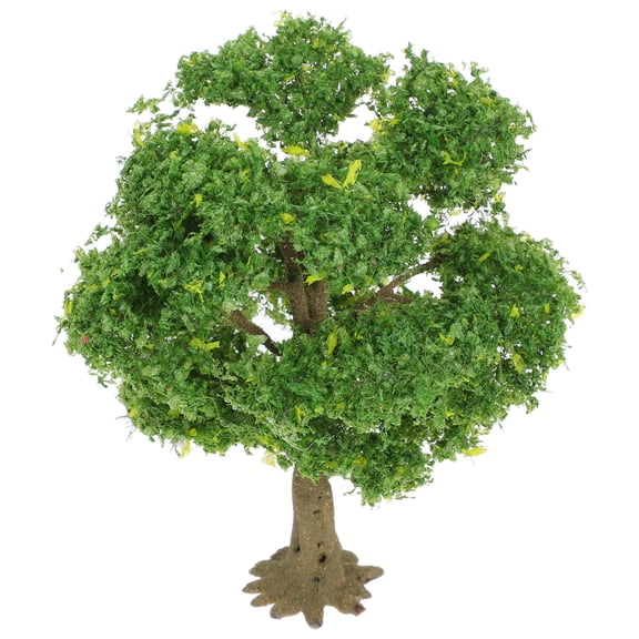 FESTFENDS 1Pcs Model Tree With Mini Scenery For Train Railway And Home Decor 11.8X7.9X3.9In