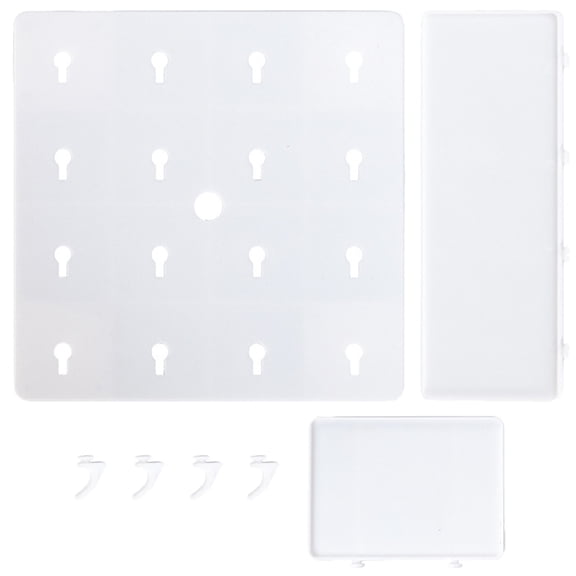 FESTFENDS Hanging Shelf Wall Floating Shelf White PP 1Pcs