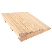 FESTFENDS 1Set Beige Wooden Ramp for Workplaces and Homes Non Slip Step Assistance for Furniture with Casters