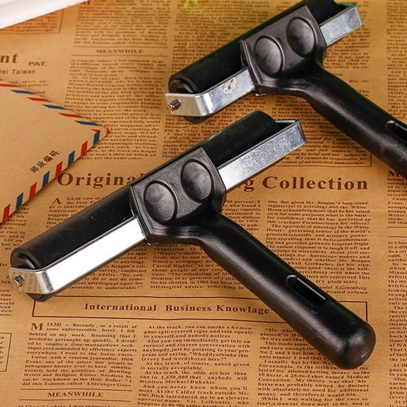 FESTFENDS 1Set Black Cylindrical Rubber Roller for Artists and Craftsmen in Printmaking