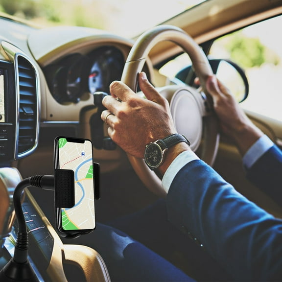 FESTFENDS 1Set Car Phone Mount with 360 Rotation and Long Neck Design for In-Car Use and Navigation