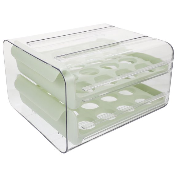 FESTFENDS 1Set Crush-Proof Egg Organizer for Fridge 9.3x8.5x5.3in