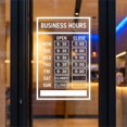 FESTFENDS 1Set Fade Resistant Business Hours Sign Decals for Retail ...