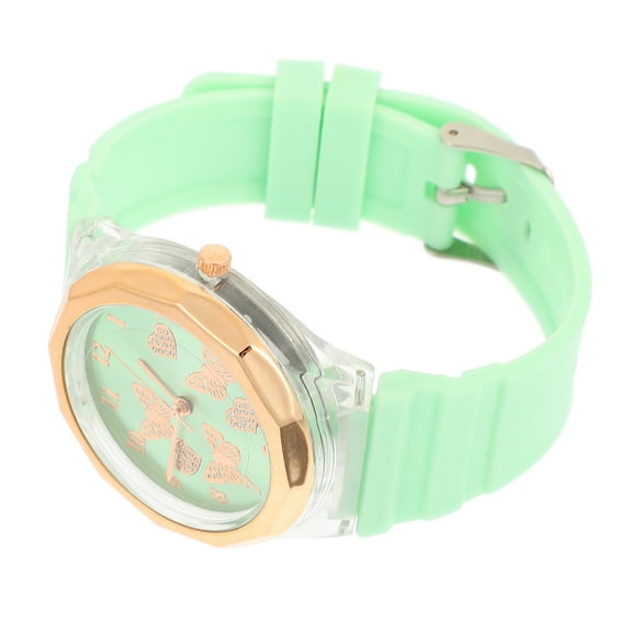 FESTFENDS Women Watch Light Green Silicone 1Pack 0.4x1.6x9.4in