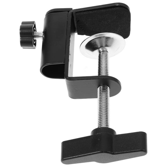 FESTFENDS 1Set Multi-Function Table Clamp for Office Use .54X2.95X1.18In Black Metal