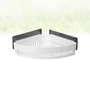 FESTFENDS Home Organization Bathroom Organizer Storage Rack White ABS 1Set