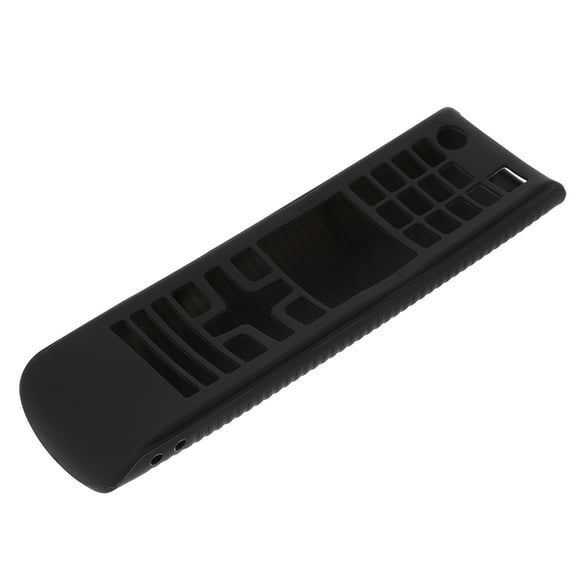 FESTFENDS 1Set Silicone Black Rectangular TV Remote Protector Anti Drop Washable for Daily Use Home Entertainment