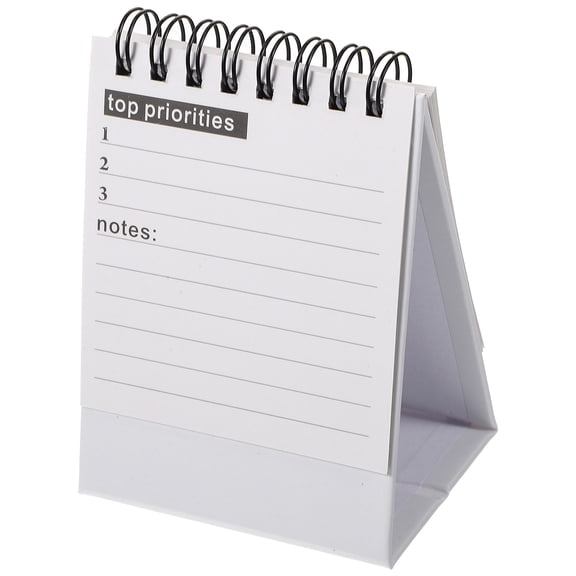 FESTFENDS 1Set Simple Desk Calendar in White Paper for Home and Office