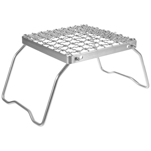 FESTFENDS 1Set Stainless Steel Baking Rack for Camping and Picnic 6.3x6.3in Height 4.7in