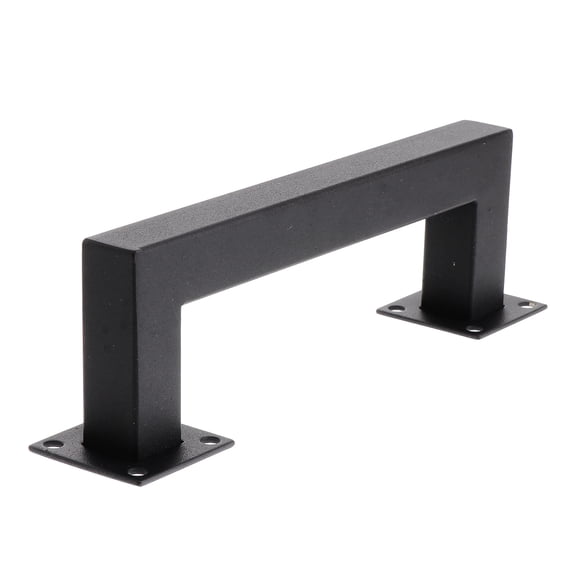 FESTFENDS Cabinet Door Handle Barn Door Handle Black Steel 1 Set 7.9x2.4in