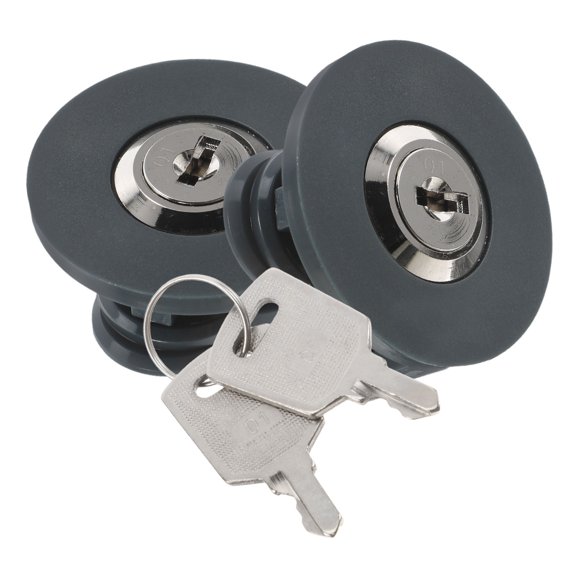FESTFENDS 2 Piece 86 Type Electrical Outlet Lock, Zinc Alloy and ABS Accessory with Keys