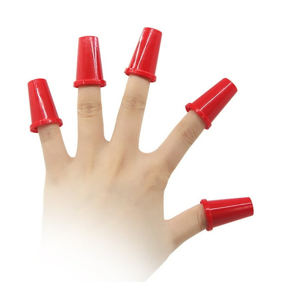 FESTFENDS 20Pcs Plastic Thimbles for Sewing and Quilting Colorful and Simple Look Finger Protection