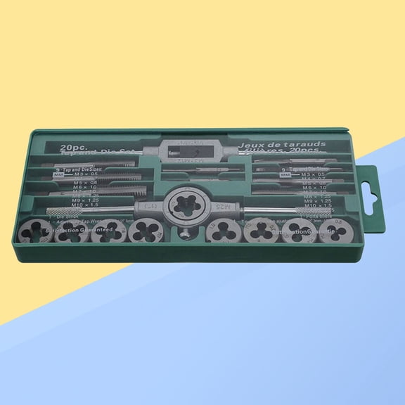 FESTFENDS 20Pcs Tap Wrench Set Alloy Steel Bearing Steel for Mechanics Thread Processing