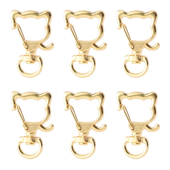 FESTFENDS 20Pcs Zinc Alloy Keychain Clip Small Keychain Accessories for Bag Decorations