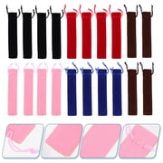 FESTFENDS Flannelette Single Pen Bag Sleeve Pouch with Drawstring 20pcs