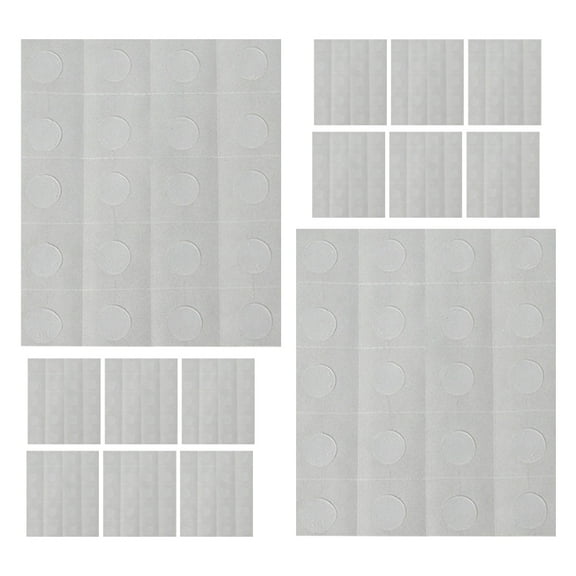 FESTFENDS Small Round Stickers Transparent Latex 25 Sheets