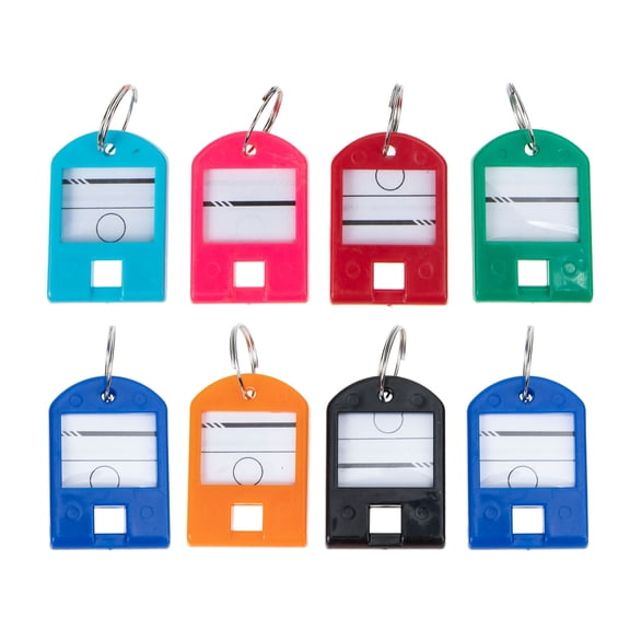 FESTFENDS writable key tags Key Tags Assorted Color Portable Hotels 25-Pcs