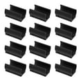 thumbnail image 1 of FESTFENDS Floor Protection U Shaped Stool Leg Covers Black 25Pcs 1.6x1.2x0.9In, 1 of 8