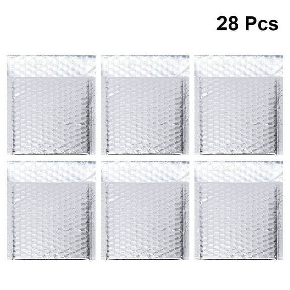 FESTFENDS 28 Pcs Silver Aluminum Film Envelope Lightweight Mailers For Shipping Packing And Protecting Fragile Items