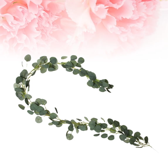 FESTFENDS 2Pcs Artificial Plant Vine Round Leaf Fabric Decorative Hanging For Home Decoration And Flower Arrangement