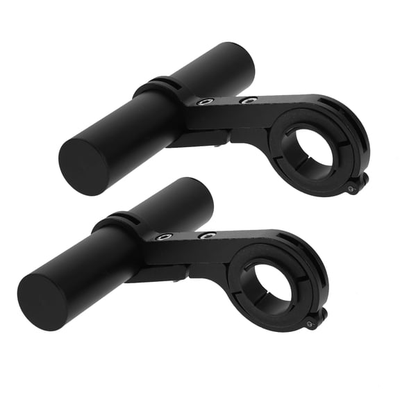 FESTFENDS 2Pcs Bikes Handlebar Extension Mount Alloy Black Compact Bicycle Handlebars Cycling Accessory Holder