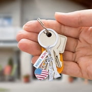 FESTFENDS 2Pcs Durable Statue Key Rings Assorted Color Hanging Bag Charm Souvenir Accessories