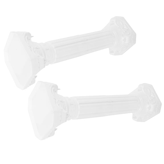 FESTFENDS 2Pcs Decorative Wedding Pillars Plastic White Retro Design Photography Holder