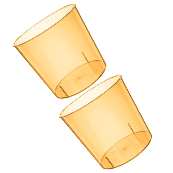FESTFENDS 2Pcs Garbage Can for Kitchen Compressive Resistance Easy Disposal Orange Pet