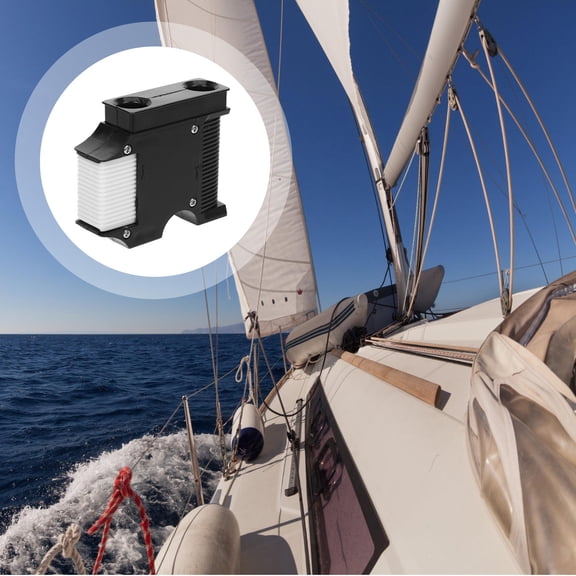 FESTFENDS 2Pcs Heavy Duty Boat Hooks Black Marine Fending Hangers Practical and Weather Resistant