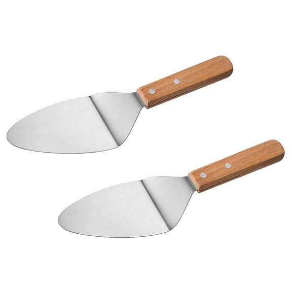 FESTFENDS 2Pcs Silver Pizza Paddle for Baking and Serving in Professional Kitchens