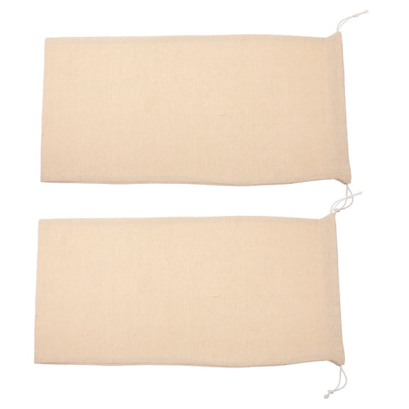 FESTFENDS Christmas Drawstring Bags White 2Pcs 19.7X9.8X0.04In