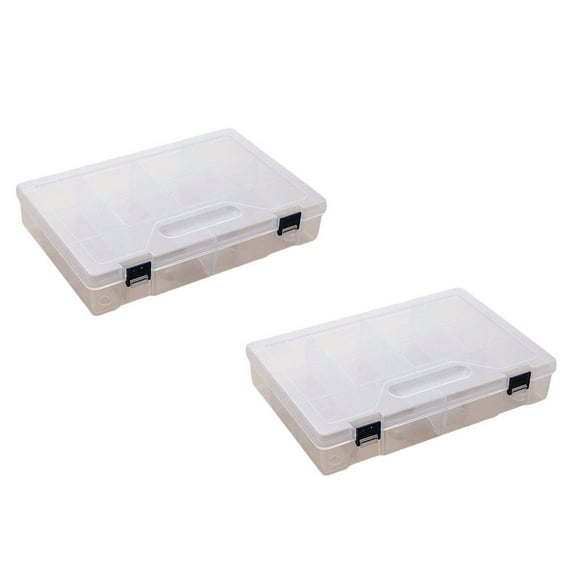FESTFENDS 2Pcs Storage Cases Clear PP Organization for Tools