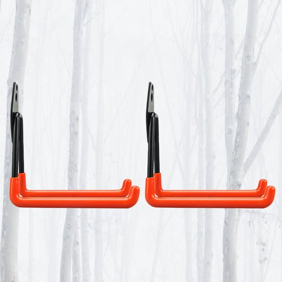 FESTFENDS 2Pcs Wall Mount Hooks Orange Heavy Duty For Homeowners In Garages 130*60*129mm Iron With Anti Slip