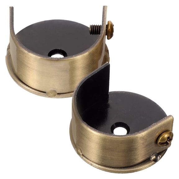 FESTFENDS Rod Holders For Wall 2Pcs Closet Use Alloy