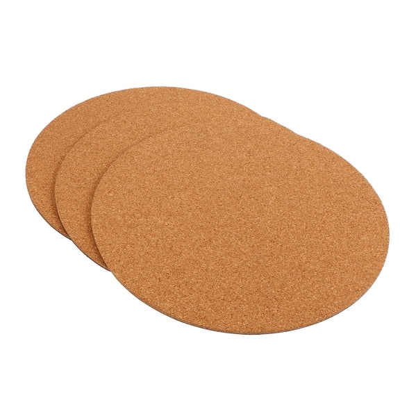 FESTFENDS Planter Coaster Pads Cork Chocolate 3pcs 0.2in Thickness