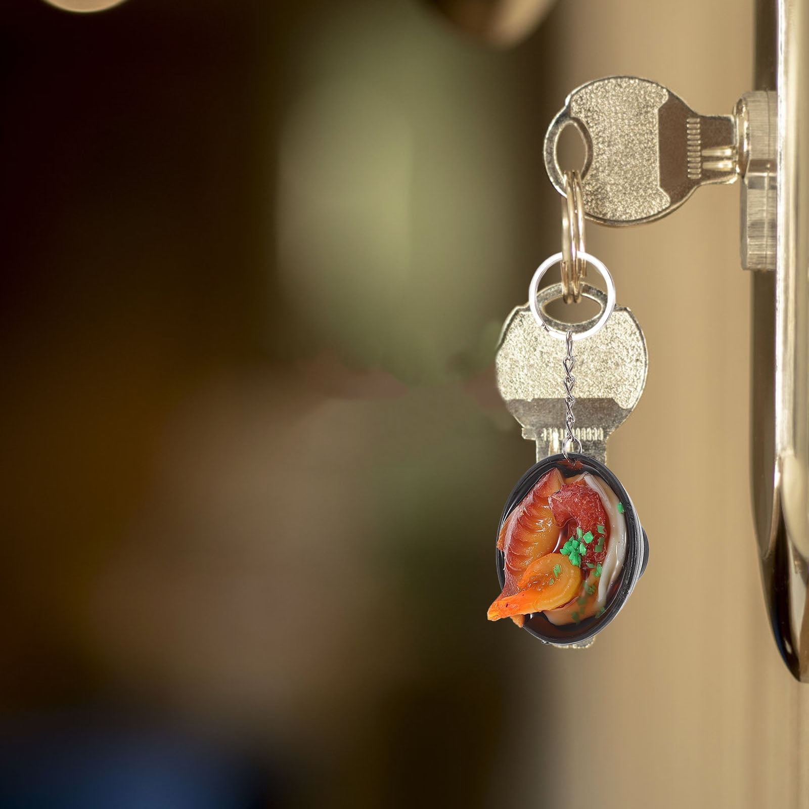 FESTFENDS 3Pcs Food Keychains Assorted Color Noodle Keychain with ...