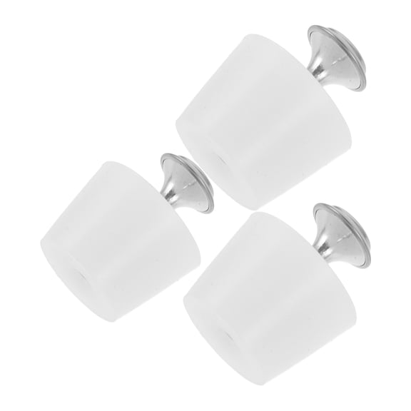 FESTFENDS 3Pcs Drain Plug Silicone Shower Drain Cover White for Bathtub