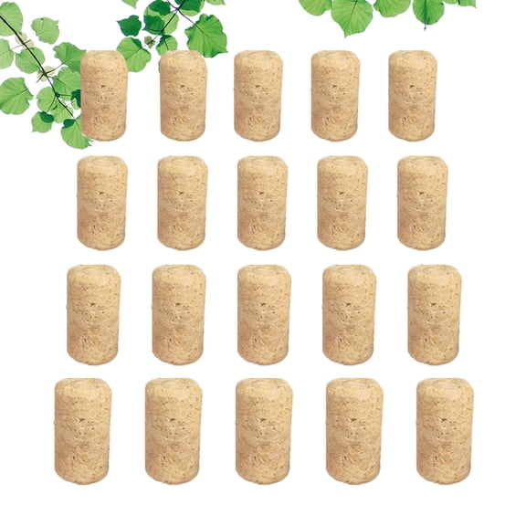 FESTFENDS 40pcs Wooden Wine Cork Stoppers Assorted For Wine Bottle Sealing Closure For Home Bar And Events Present