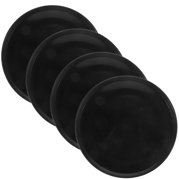 FESTFENDS 4Pcs Pot Container Round Shape for Indoor Planting Keep Clean and Tidy 7.4X7.4X0.3In