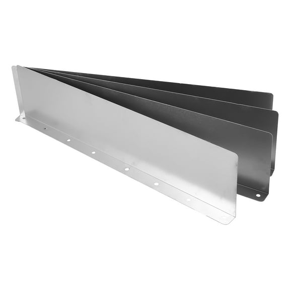 FESTFENDS 4Pcs Roof Gutter Guard for Homeowners Flat Design and Foundation 15.7x3.7x0.8in