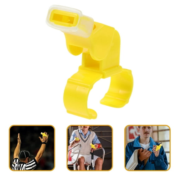 FESTFENDS Outdoor Mountaineering Whistle ABS Yellow 4Pcs for Sports Events and Hiking