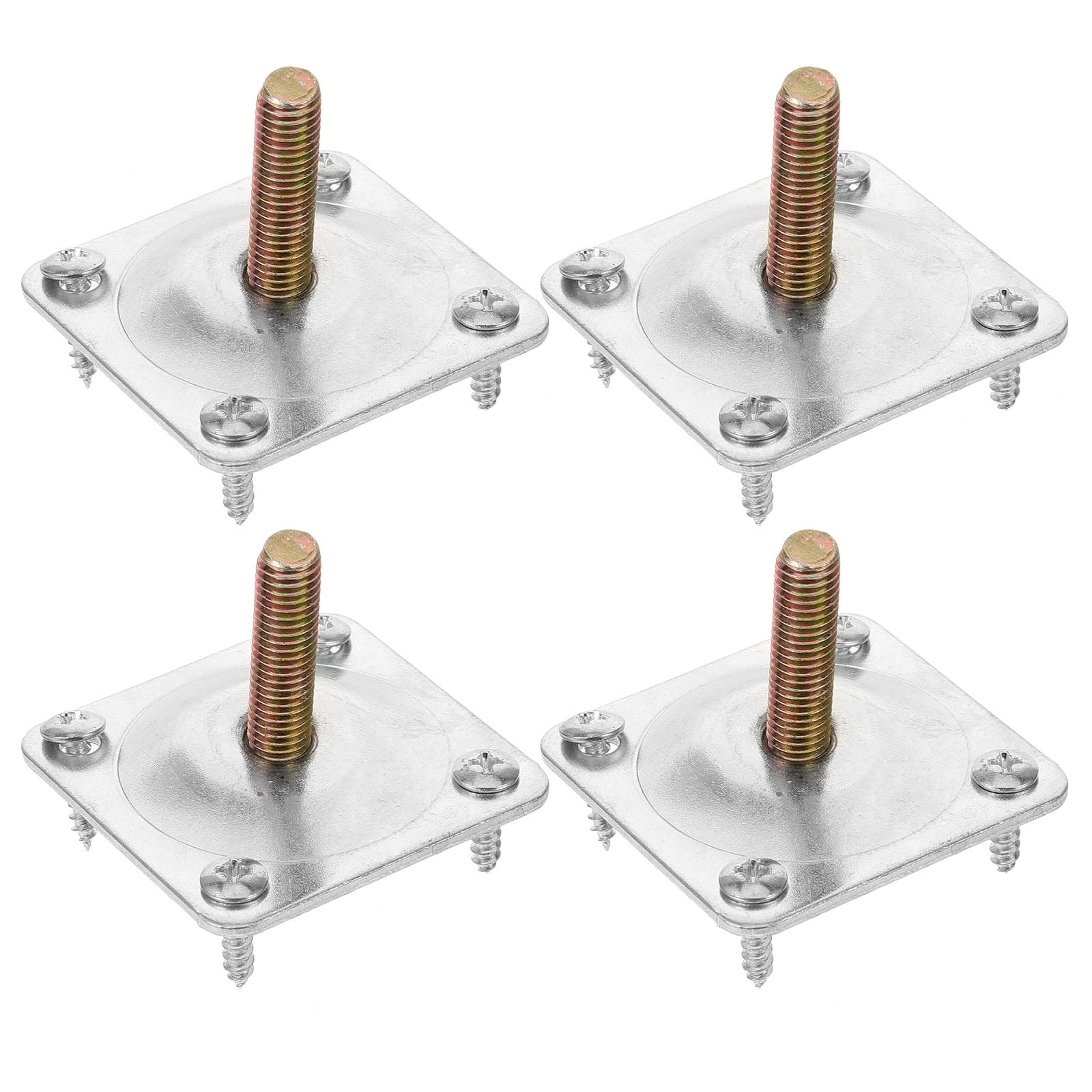 FESTFENDS 4Sets Furniture Mounting Plate Iron Square Table Leg Bracket ...