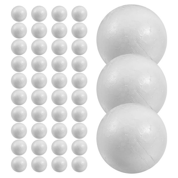 FESTFENDS Round Foam Balls 50Pcs 1.2In For School Projects