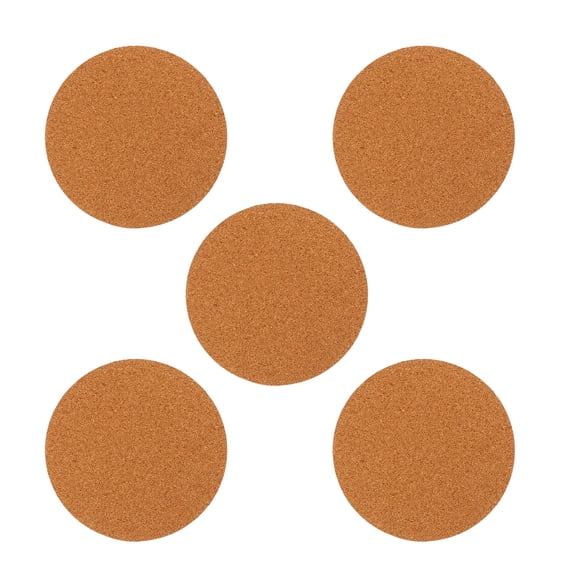 FESTFENDS 5Pcs Chocolate Round Cork Flowerpot Mats For Gardening