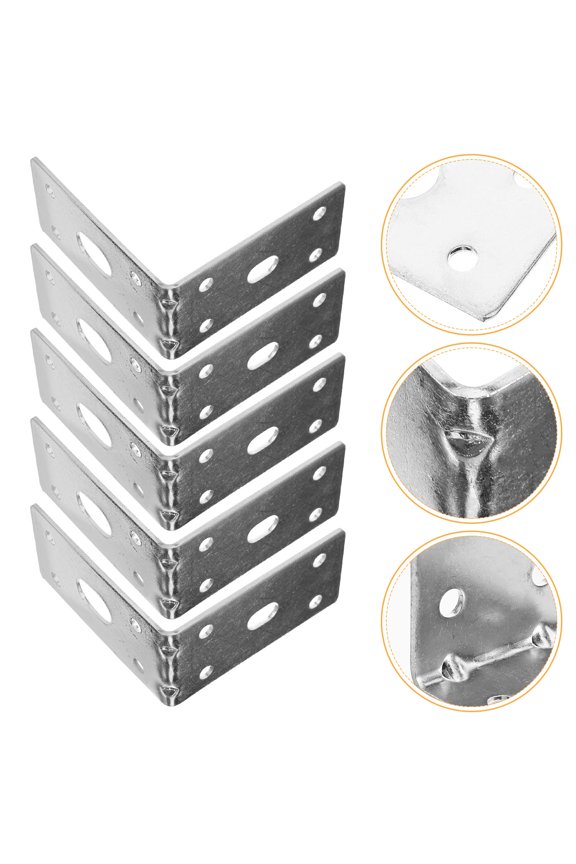 Bracket Iron 5Pcs 2.71X2.71X1.38in