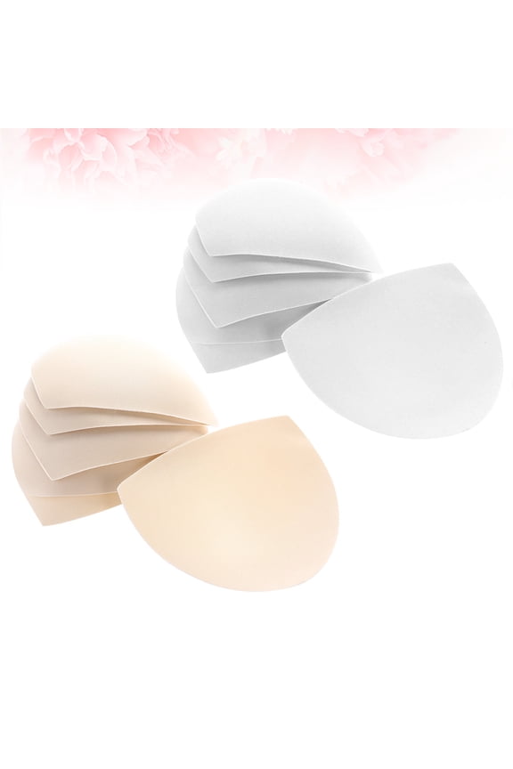 Padded Bras Inserts Sponge 6 Pairs 5.3X5.1X0.2In