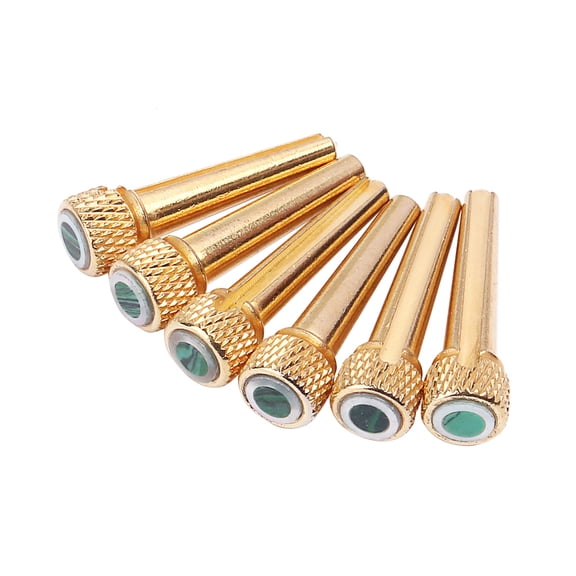 FESTFENDS 6Pcs Abalone Inlay for Acoustic Guitar Bridge Sustain Improvement Classic Appearance 1.2X0.3X0.1in