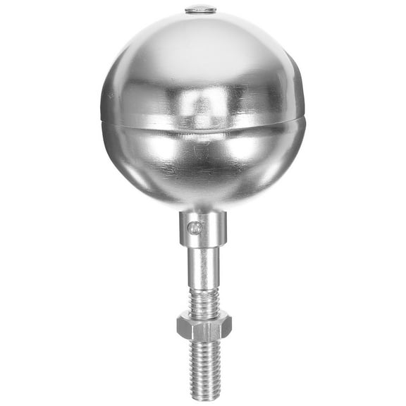 FESTFENDS Weather Resistant Aluminum Alloy Flagpole Topper Silver 1Set