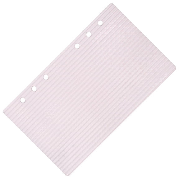 FESTFENDS A6 6 Ring Acrylic Loose Leaf Binder Cover Pink Clear Refillable Planner